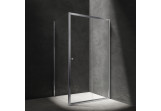 Obdélníková sprchový kout Omnires Bronx, 130x80cm, dveře posuvné dvojdílné, sklo transparentní, profil chrom