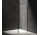 Sprchový kout walk-in Omnires Marina, 110x30cm, s pevnou boční stěnou, sklo transparentní, profil černá matnáný