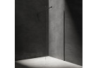 Sprchový kout walk-in Omnires Marina, 90cm, sklo transparentní, profil černá matnáný