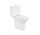 Souprava kompakt WC mísa z zbiornikiem i deską Roca Debba Round, 65,5x35,5cm, Rimless, bílá