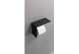Závěs toaletního papíru Novellini jednoduchý 16,2x21,2 cm - černá matnáný