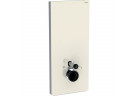 Sanitární modul Geberit Monolith Plus do WC wiszącego, sklo szare piaskowe/hliník, H114, připevnění 18 cm