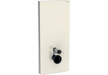 Sanitární modul Geberit Monolith Plus do WC wiszącego, sklo bílé/hliník, H114, připevnění 18 cm