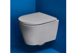 Závěsné wc WC Laufen Kartell by Laufen, 49x37cm, rimless, zaoblená, bílý