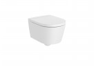 Mísa WC závěsná Roca Inspira Rimless Compacto 37x48 cm, bílý matnáný