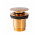 Odtok umyvadlový Tres, click-clack, 63mm, 24-K zlato matné