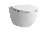 Souprava Závěsné WC WC se sedadlem s pozvolným sklápěním i taśmą izolacyjną Laufen Pro A, 53x36cm, Rimless, bílý