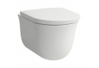 Mísa WC podvěsná Laufen The New Classic, 53x27cm, rimless, bez rantu spłukującego, bílý matnáný