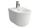 Bidet podvěsný Laufen The New Classic, 53x37cm, přepad, otvor na baterii, povlak LCC, bílý