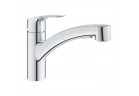 Dřezová baterie Grohe Eurosmart, výška 181mm, DN 15, obracana i výsuvná sprcha 227mm, chrom