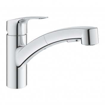 Dřezová baterie Grohe Eurosmart, výška 180mm, DN 15, obracana výtokové rameno 227mm, chrom