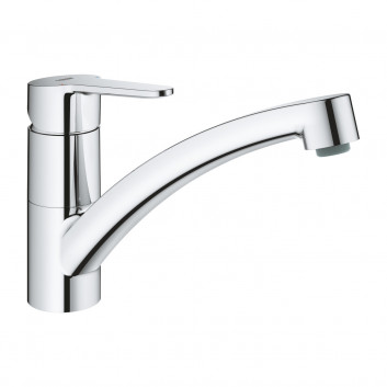 Dřezová baterie Grohe BauEdge, výška 193mm, DN 15, obracana výtokové rameno 222mm, chrom