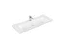 Umyvadlo nábytkové Villeroy & Boch Subway 3.0, 130x47cm, bez přepadu, otvor na armaturu, Weiss Alpin CeramicPlus