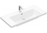 Umyvadlo nábytkové Villeroy & Boch Subway 3.0, 100x47cm, z přepadem, otvor na armaturu, Stone White CeramicPlus