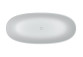 Vana volně stojící Riho Oval, 160x72cm, Solid Surface, bílá