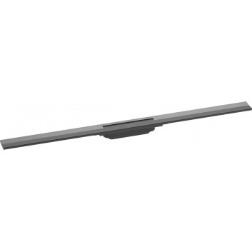 Vnější komponent odpływu Hansgrohe RainDrain Flex, 100cm, černá kartáčovaný chrom