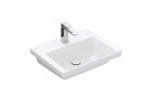 Závěsné umyvadlo/nábytková Villeroy & Boch Subway 3.0, 55x44cm, bez přepadu, otvor na armaturu, Weiss Alpin CeramicPlus