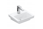 Závěsné umyvadlo/nábytková Villeroy & Boch Subway 3.0, 37x30,5cm, bez přepadu, otvor na armaturu, Weiss Alpin CeramicPlus