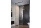 Sprchový kout walk-in Radaway Nes Black Walk-in II Factory 120, univerzální, 120x200cm, sklo čiré, profil černá