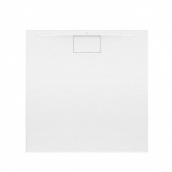 Villeroy & Boch Architectura MetalRim Čtvercová sprchová vanička 90x90x1,5 cm z akrylátu, bílý Weiss Alpin