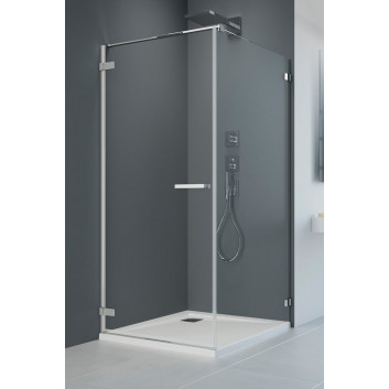 Dveře koutu prysznicowej Radaway Eos DWD+2S, 120cm, dvoukřídlové, sklo čiré, profil chrom