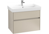 Skříňka pod umyvadlo Villeroy&Boch Collaro, 754x444mm, 2 szuflady, soft grey