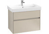 Skříňka pod umyvadlo Villeroy&Boch Collaro, 1254x444mm, svítidlo LED, bílý lesklá