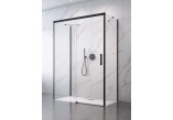 Přední plocha pro sprchový kout Radaway Idea Black KDS 160, dveře pravé, sklo čiré, 1600x2005mm, profil černá