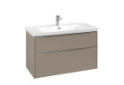 Skříňka pod umyvadlo Villeroy&Boch Subway 3.0. 973x576x462mm, 2 szuflady, taupe
