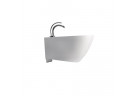 Závěsný bidet Kerasan Aquatech, 55x36,5cm, z přepadem, otvor na baterii, bílý