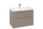Skříňka pod umyvadlo Villeroy&Boch Subway 3.0. 772x576x462mm, 2 szuflady, taupe