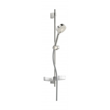 Sprchový set Oras Apollo Eco, sluchátko 1-funkční s držákem 700mm, mydelniczką a hadicí 150cm, chrom