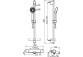 Termostatická baterie sprchová Oras Nova, nadomítková, se sprchovým systémem se sprchovou hlavou 3-funkcyjną, chrom
