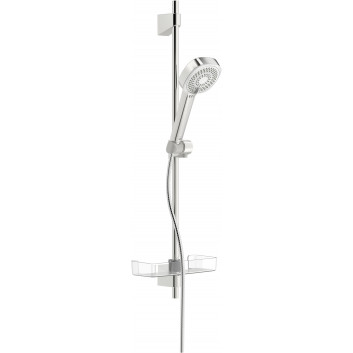 Sprchový set Oras Apollo Eco, sluchátko 3-funkční s držákem 764mm, mydelniczką a hadicí 175cm, chrom