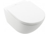 Combi-Pack Závěsné WC WC Villeroy&Boch Subway 3.0, 56x37cm, bez kołnierza, TwistFlush, sedadlo s pozvolným sklápěním, Weiss Alpin