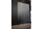 Přední plocha pro sprchový kout Radaway Essenza Pro Gold KDJ+S 80, levé, křídlové, sklo čiré, 800x200mm, profil zlatá