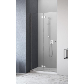 Dveře sprchové do niky Radaway Essenza Pro White DWJ 130, levé, 1300x2000mm, bílý profil