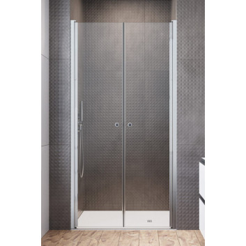 Dveře sprchové do niky Radaway Eos DWB 80, levé, 800x1970mm, skládací, profil chrom
