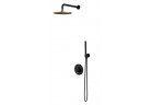 Sprchový systém Omnires Y, podomítkový, 2 výstupy vody, horní sprcha 25cm, sluchátko 1-funkční, černá/zlatá