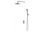 Sprchový systém Omnires Y, podomítkový, 2 výstupy vody, horní sprcha 25cm, sluchátko 1-funkční, chrom