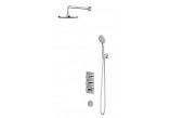 Termostatický sprchový systém Omnires Y, podomítkový, 2 výstupy vody, horní sprcha 25cm, sluchátko 5-funkcyjna, chrom