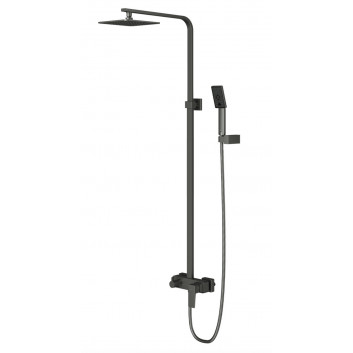 Termostatický sprchový systém Omnires Fresh, podomítkový, 3 výstupy vody, horní sprcha 25x25cm 2-funkční, sluchátko 3-funkční, 4 dysze boczne, chrom