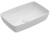 Umyvadlo na postavení na desku, obdélníková Villeroy & Boch Artis, 58 x 38 cm, Stone White