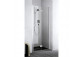 Dveře levé do niky Kermi Liga, skládací, 120cm, profil stříbro vysoký lesk