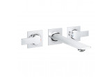 Umyvadlová baterie 3otvorová Grohe Allure, podomítková, výtokové rameno 208mm, chrom