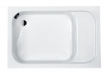 Sprchová vanička pravoúhlý Sanplast Classic B/CL 80x120x15+STB biew, 80x120cm, akrylátový, bílý