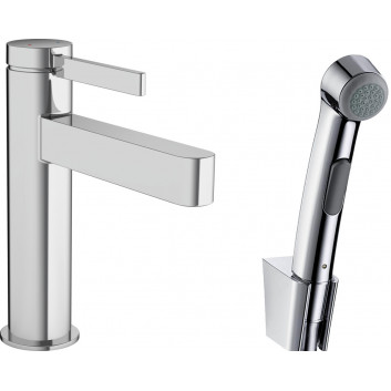 Umyvadlová baterie Hansgrohe Finoris, stojící, výška 182mm, z główką Bidette a hadicí 160cm, chrom