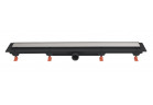 Lineární odtok JomoTech Exclusive Flis 40, 85cm, maskownica univerzální dwustronna, mata uszczelniająca, výplň broušená ocel