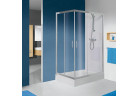 Obdélníková sprchový kout Sanplast TX KN/TX5b-90x100-S sbW0, 90x100cm, dveře posuvné, stříbrný profil lesklý