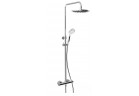 Zastaw sprchový Gessi Emporio, na stěnu, baterie termostatická, horní sprcha 200mm, sluchátko s hadicí 150cm, warm bronze brushed PVD